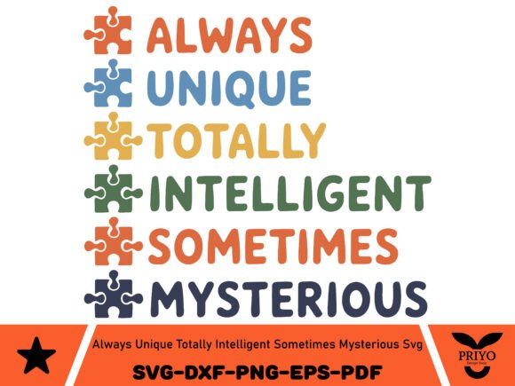 Always Unique Totally Intelligent SVG