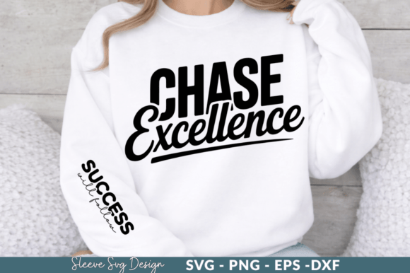 Chase Excellence White T-Shirt SVG Design