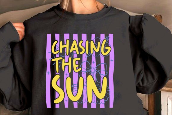 Chasing the Sun Retro Summer SVG Design