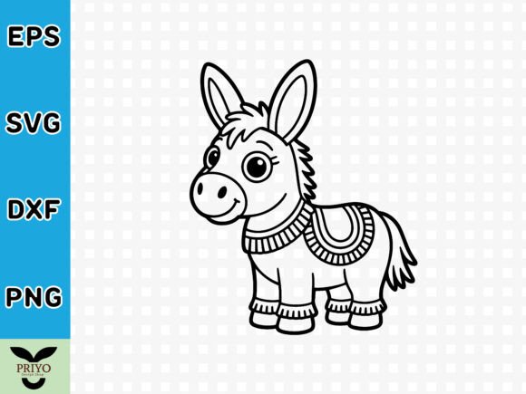 Cute Baby Donkey SVG