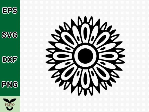 Geometric Flower Mandala SVG