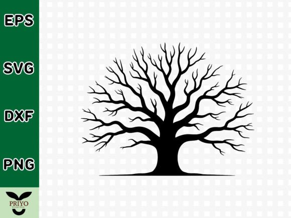 Oak Tree Silhouette SVG