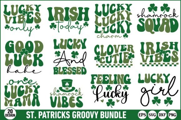 ST. PATRICK’S GROOVY SVG BUNDLE